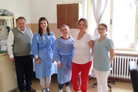 people posing hospital room chaplaincy